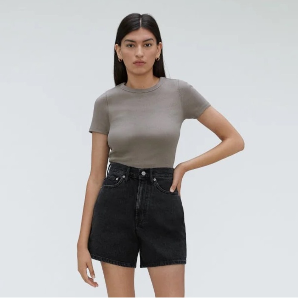 Everlane A-Line Denim Shorts